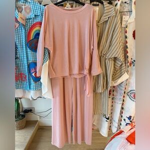MADE IN ITALY POSH LIVE WIDE LEG PANTS AND TOP SET